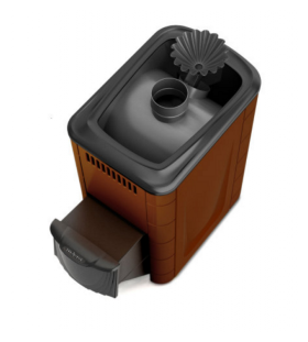 Дровяная печь для бани TMF Ангара 2012 Carbon ДА ЗК терракота