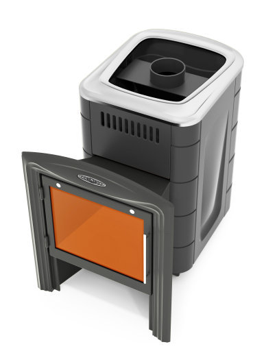 Дровяная печь для бани TMF Компакт 2017 Carbon Витра