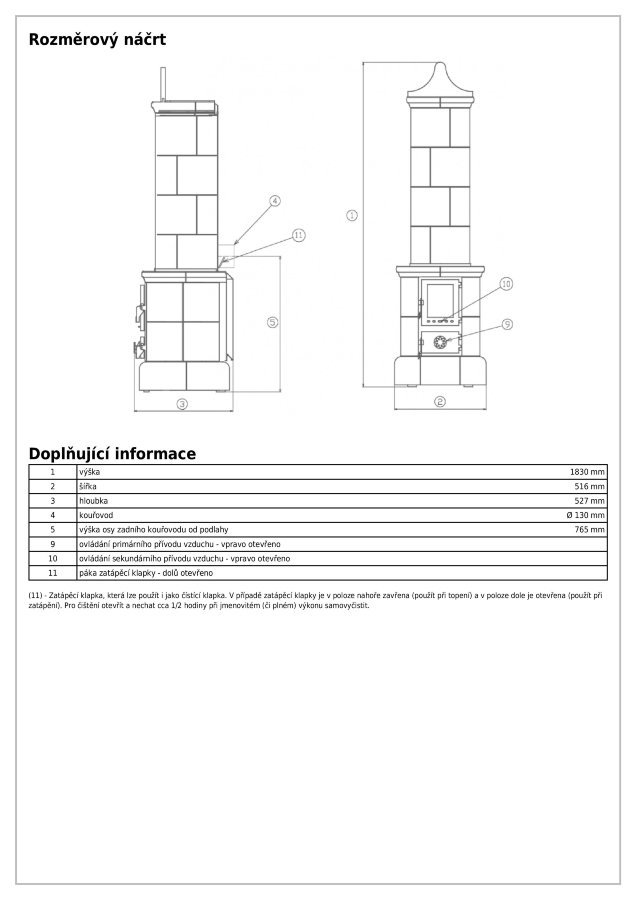 Кафельная печь-камин ABX Valdek (вставка Стальная)
