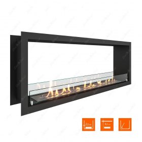 Биокамин сквозной SteelHeat Leader 1200 (Стандарт)