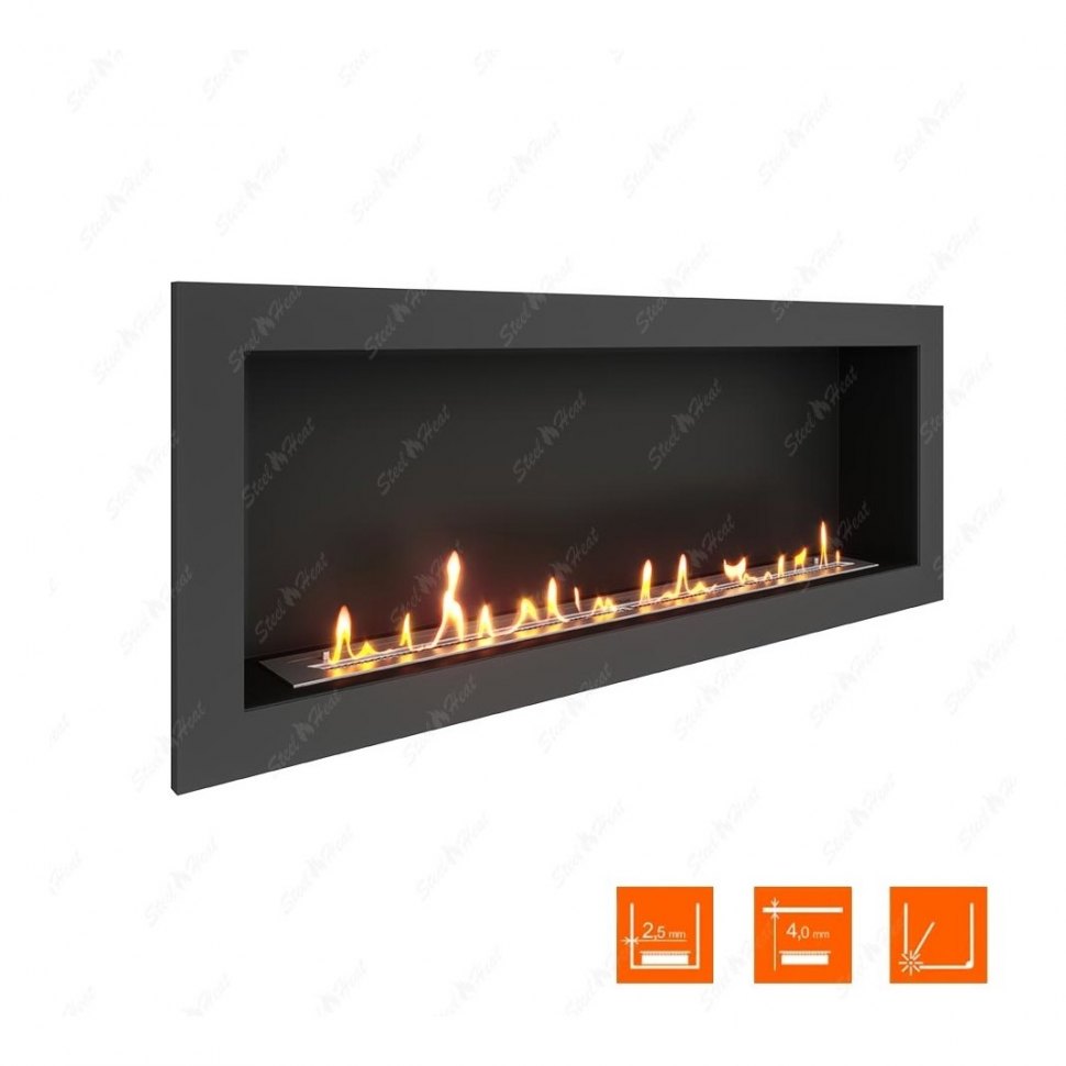 Биокамин в нишу SteelHeat ONE 1400 XL (Стандарт)