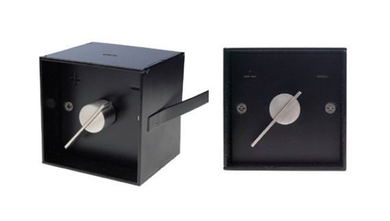 Ручка шибера квадратная углубленная, 79х79 мм CB-tec