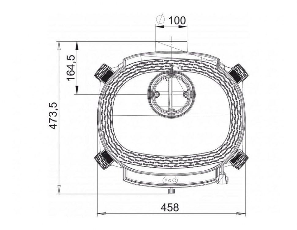 Чугунная печь Guca ELIPTIKO