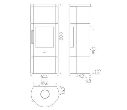 Печь-камин HWAM 3660