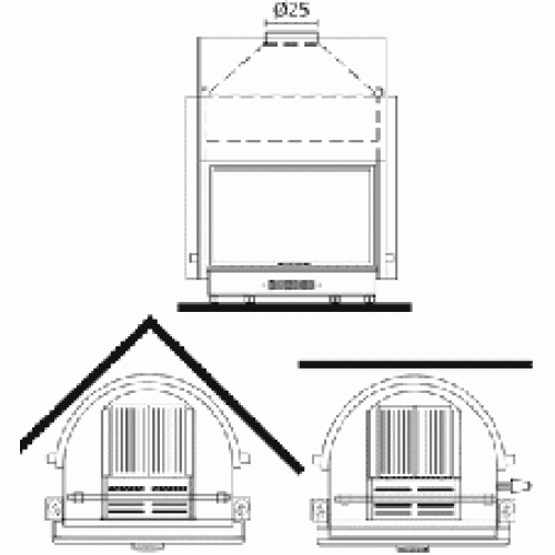 Каминная топка Edilkamin Acquatondo 29 Plus (Акватондо)