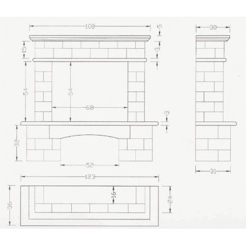 Мраморный портал для камина Argar - Felipe V (Филипп V)
