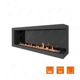 Биокамин угловой SteelHeat ONE 1500 правый (Стемалит)