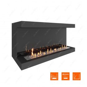 Биокамин фронтальный SteelHeat LONG 1200 (Стемалит)