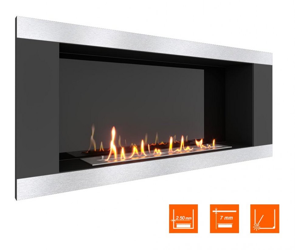 Биокамин в нишу SteelHeat LONG-H 1200 (Стемалит)