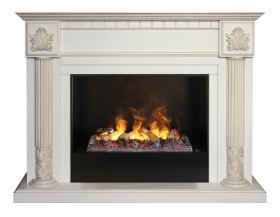 Электрокамин RealFlame Imperia  26 WT 3D Cassette 630 + Black вставка