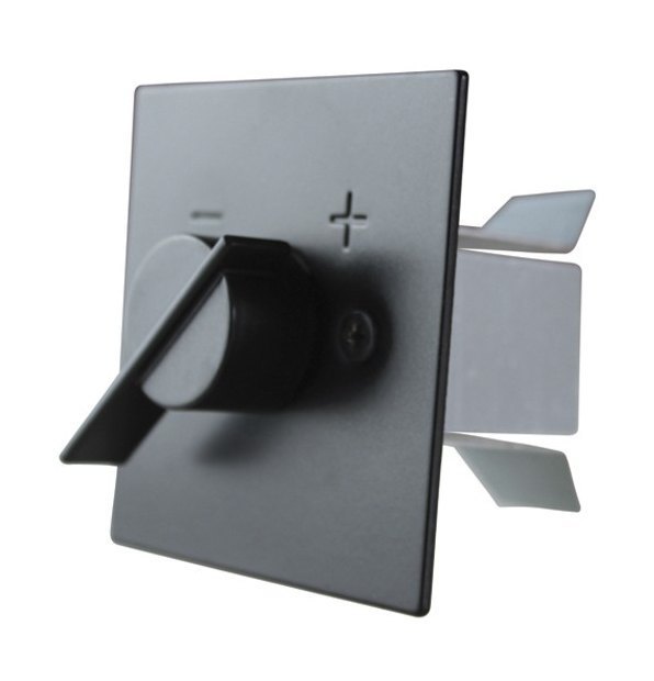 Ручка шибера квадратная, простое исполнение, черный, 65х65 мм CB-tec