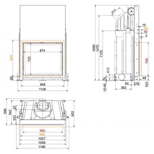 Каминная топка Brunner Stil-kamine 75/90