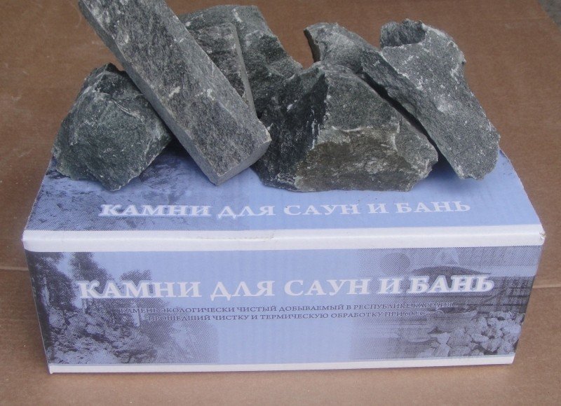 Камни для бани Талькохлорит 20 кг