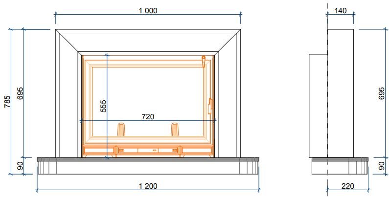 Каминная облицовка Sunhill Tartu