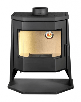 Печь-камин ЭкоКамин БАВАРИЯ ПАНОРАМА ПРИЗМА с плитой (РК 189)