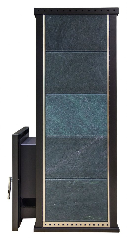 Дровяная печь для бани Klover KLV RT RV 35 S (серпентинит Италия) комплект