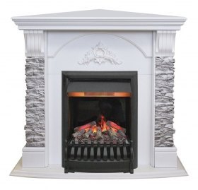 Электрокамин RealFlame Athena Corner GR с Oregan 3D