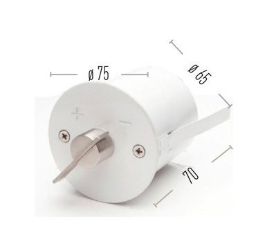 Ручка шибера круглая D75 мм CB-tec