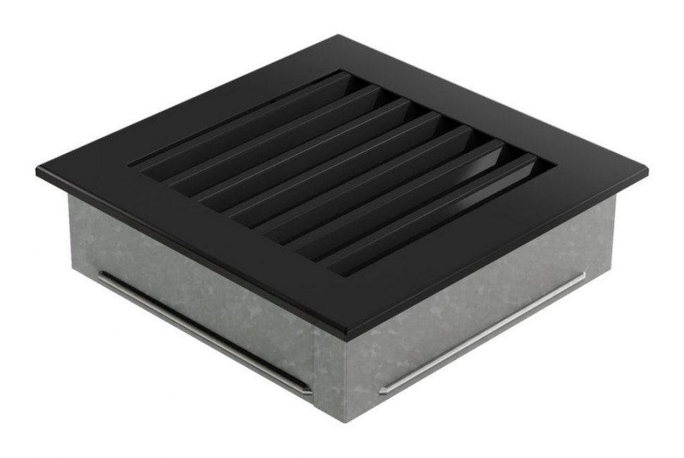 Решетка вентиляционная Fresh 17х17 черная