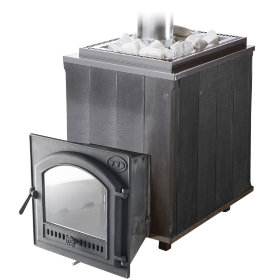 Дровяная печь ИнжКомЦентр ВВД Калита в талькохлорите