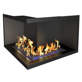 Биокамин ZeFire Standart для угловой стены 700