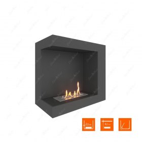 Биокамин угловой SteelHeat ONE 600 левый (Стандарт)