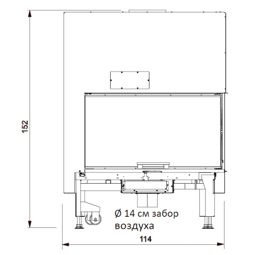 Каминная топка Edilkamin Windo 2 95 sx