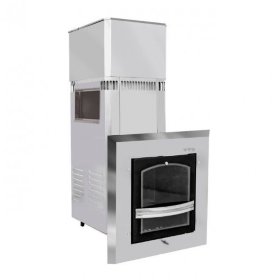 Дровяная печь для бани ВВД Сударушка М (Каменка нержавеющая сталь без бака)