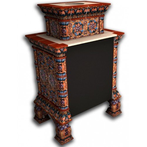 Каминная облицовка КимрПечь Кострома пристенная двухъярусная Сентябрь