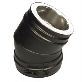 Отвод 45 градусов Schiedel Permeter 25 черный, D 250/300 мм