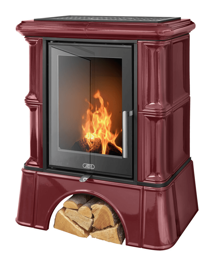 Кафельная печь-камин ABX Bavaria EXclusive, кафельный цоколь