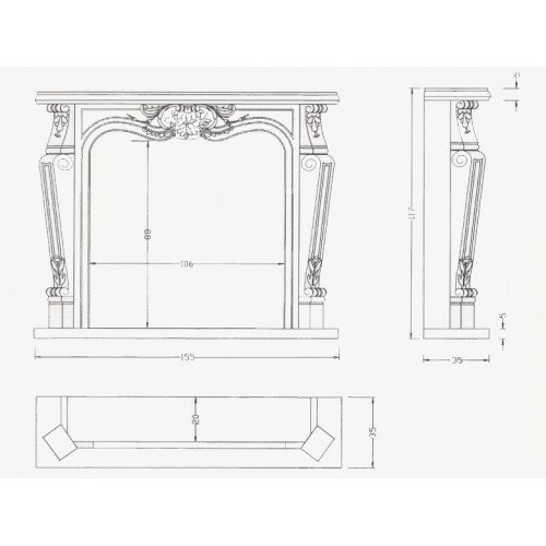 Мраморный портал для камина Argar - Fernando II