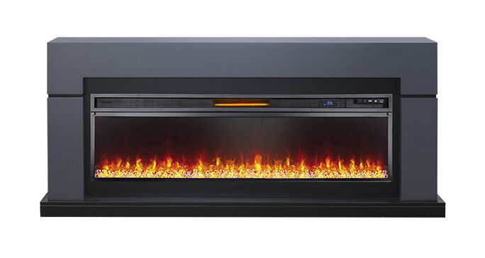 Портал Lindos Graphite Grey под очаг Vision 60 LED