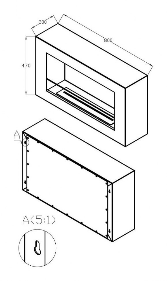 Биокамин Silver Smith IMAGE 800