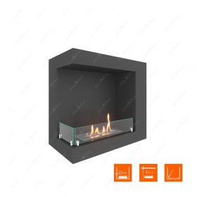 Биокамин угловой SteelHeat ONE 600 левый (Стекло)