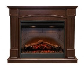 Каминокомплект Boston - Темный дуб с очагом Symphony 26'' DF2608-INT