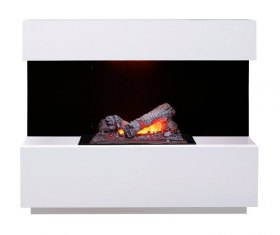 Каминокомплект Kyoto - Белый с очагом Cassette 400 NH