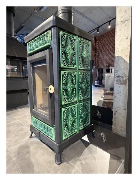 Чугунная печь камин Астов Майолика Классик