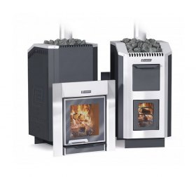 Дровяная печь для бани Ермак 36 Люкс (Чугун)