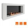 Биокамин SteelHeat WALL LONG 1200 белый (Стемалит)
