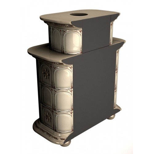 Каминная облицовка КимрПечь Прованс пристенная двухъярусная Звери