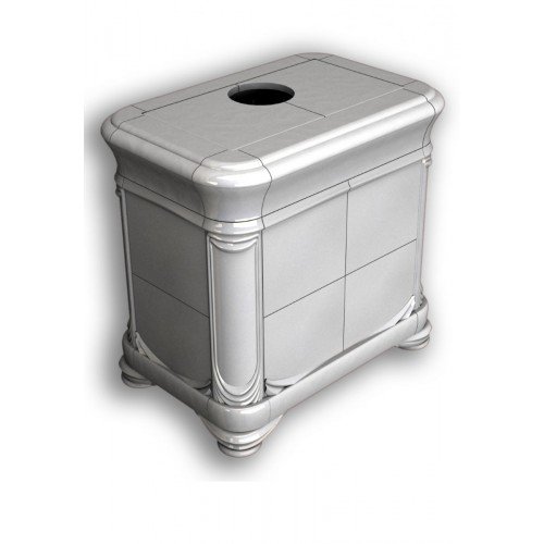 Каминная облицовка КимрПечь Модерн центральная Белый