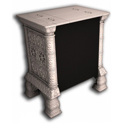 Каминная облицовка КимрПечь Кострома декоративная пристенная Белый