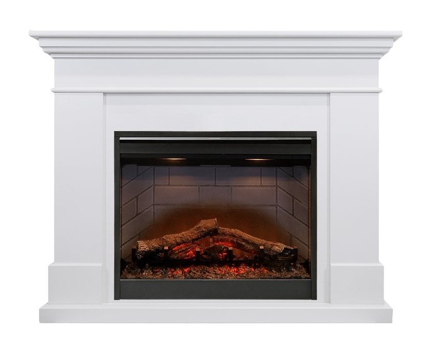 Каминокомплект California - Белый (Высота 1005мм) с очагом Symphony 26'' DF2608-INT