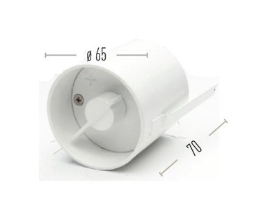 Ручка шибера круглая D65 мм углубленная CB-tec