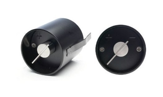 Ручка шибера круглая D65 мм углубленная D6 - Кожух и корпус белый, ручка нержавеющая сталь CB-tec