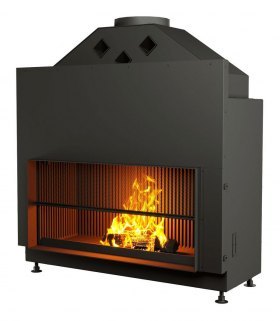 Каминная топка открытая с сеткой АСТОВ О1С 120\57