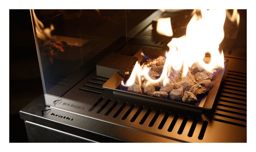 Газовый нагреватель Kratki PATIO mini, M/B (белое стекло)