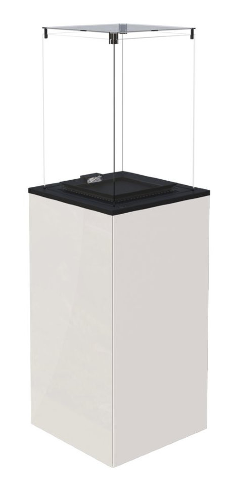 Газовый нагреватель Kratki PATIO mini, M/B (белое стекло)