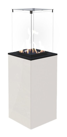 Газовый нагреватель Kratki PATIO mini, M/B (белое стекло)